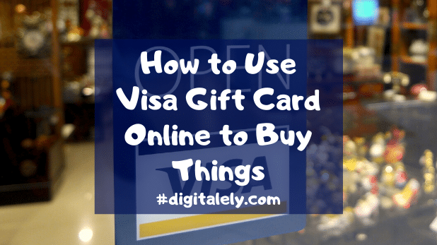 How to Use Visa Gift Card Online 