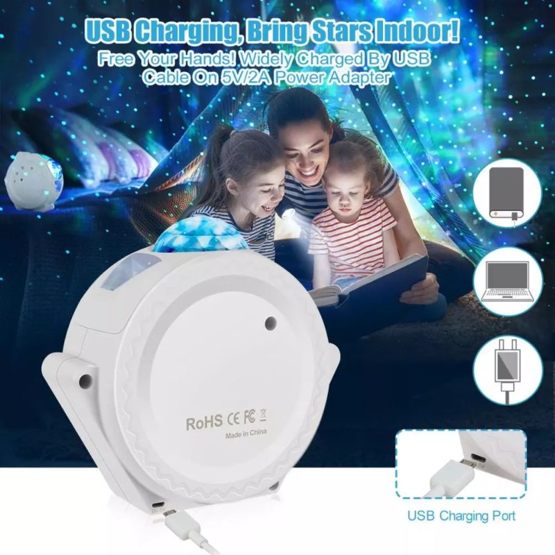 Galaxy Light Projector Lamp USB Charging